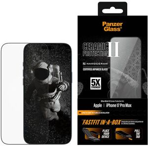 PanzerGlass Ceramic II Apple iPhone 17 Pro Max üvegfólia + pormentes telepítőbox kép