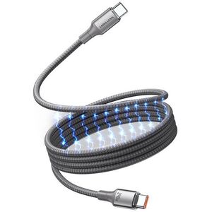 Vention USB 2.0 C Male to C Male Magnetic Cable Aluminum Alloy Type 1, 5 m, 5 A, Titanium Gold kép