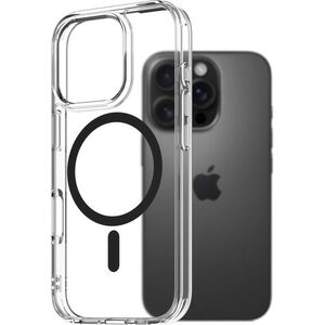 AlzaGuard Crystal Clear TPU Case Compatible with Magsafe iPhone 16 Pro fekete tok kép