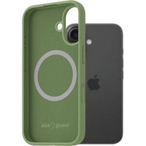 AlzaGuard iPhone 16 zöld szilikon Magsafe tok kép
