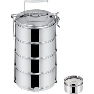 Orion rozsdamentes acél ételhordó + fedő, 4× 1, 3 l kép