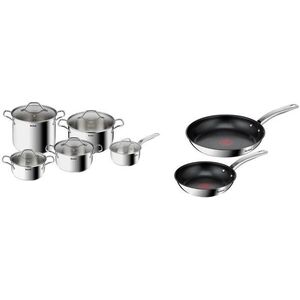 Tefal B864SA74 Intuition edénykészlet, 10 db + Tefal B817S255 Intuition serpenyőkészlet 20, 26 cm kép