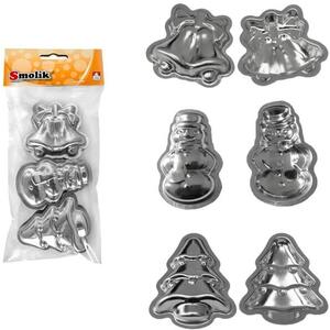 SMOLÍK KARÁCSONYI Mix 3 típus 15 darab 640 55-68 × 40-60 mm, ón kép