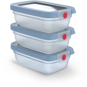 Tefal N1230510 OneClick tárolóedény szett, 3 db - kék kép