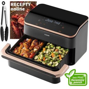 Cosori TF101S Dual Blaze TwinFry 10 l, kerámia, fekete kép