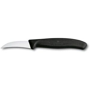 Victorinox Turnírozó kés, 6 cm, hajlított, fekete kép