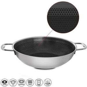 ORION COOKCELL WOK Serpenyő, tapadásmentes felület, 3 réteg, átm. 28 cm kép