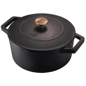 BERLINGERHAUS Öntöttvas, fedővel 20 cm, Black Rose Collection kép