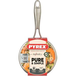 PYREX INFINITY nyeles lábas üvegfedővel, rozsdamentes acél, 1, 25 l, 16 cm kép