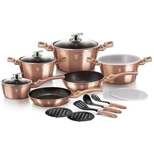 BERLINGERHAUS Rosegold Metallic Line Edénykészlet, 18 db BH-7034 kép