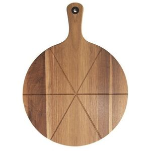 Orion pizza vágódeszka, akácfa nyél, 32 cm átm. kép