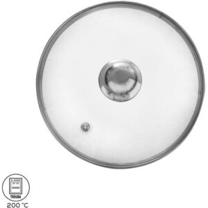 Orion üveg fedő rozsdamentes acél fogantyúval, 22 cm átmérő kép