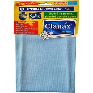 CLANAX mikroszálas törlőkendő ablakhoz, Zafír 290 g, 40 × 40 cm kép