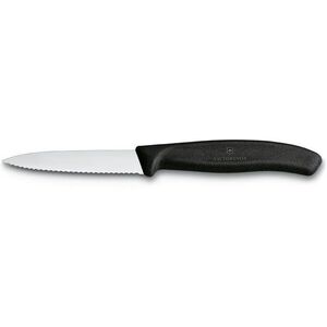 Victorinox Zöldségkés recés éllel, műanyag, 8 cm fekete kép