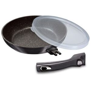 BerlingerHaus Carbon PRO Line Serpenyő levehető nyéllel + fedő, 28 cm kép