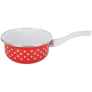 Orion Zománcozott nyeles lábas, pöttyös, 16 cm kép