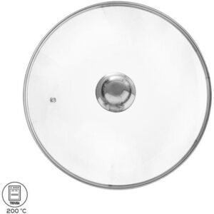 Orion üveg fedő, 28 cm, rozsdamentes acél fogantyúval kép