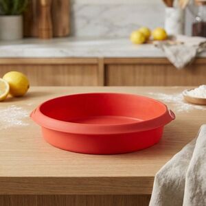 LEKUE Klasszikus tortaforma Lékué Round Cake, 24 cm | piros kép