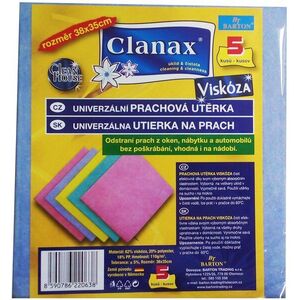 CLANAX viszkóz törlőkendő 110 g , 34 × 38 cm, 5 darab kép