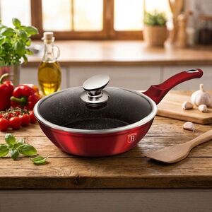BerlingerHaus mély serpenyő fedővel 24cm Burgundi metál kép