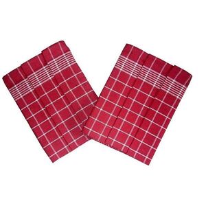 Svitap sleepwell Pozitiv Egyiptomi pamut törlőkendő - 50×70 cm, bordó-fehér, 3 db kép