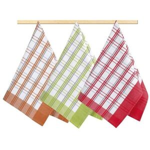 Bellatex 3 darabos készlet - 50 × 70 cm - kocka - narancssárga, piros, zöld kép