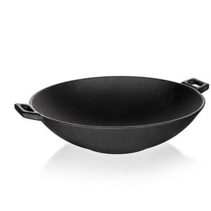 BANQUET Öntöttvas WOK serpenyő 36, 5 cm, fekete EXCELLENT kép