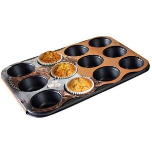 TORO Muffin forma, 12 db, 35x26, 5x3 cm, 0, 4 mm kép