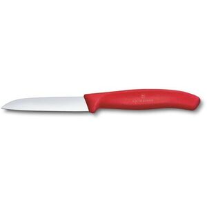 Victorinox Swiss Classic zöldségekhez, 8 cm, egyenes, lekerekített, piros kép