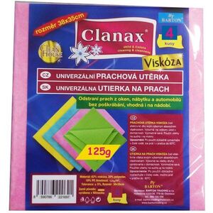 CLANAX viszkóz törlőkendő 125 g, 35 × 38 cm, 4 darab kép