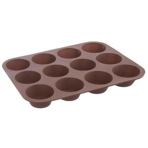 Orion szilikon muffin forma, 12 db, barna kép