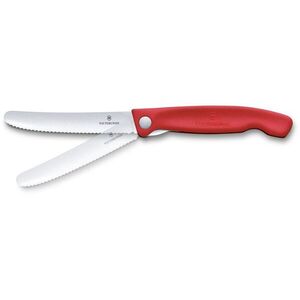 Victorinox összecsukható, Swiss Classic, hullámos penge, piros kép