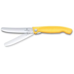 Victorinox összecsukható, Swiss Classic, hullámos penge sárga kép