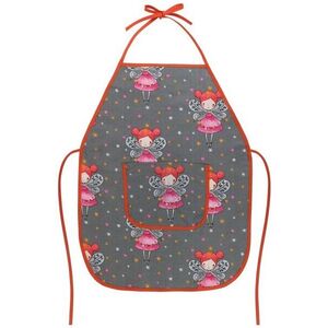 BELLATEX Gyermek kötény Adéla, 47 × 60 cm ( 5-8 éves korig ) 7850/089 tündér, szürke kép