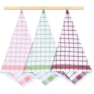 Bellatex 3 darabos konyharuha szett, 50 × 70 cm, 133 kocka, narancssárga, zöld, bordó kép