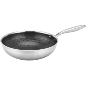 KITCHISIMO Wok 28 cm indukciós alj rozsdamentes acél/alumínium kép