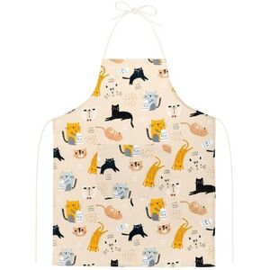 BELLATEX kötény Adela 67 × 84 cm, 7750/291, macskák kép