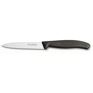 Victorinox Zöldségkés recés éllel 10 cm fekete kép