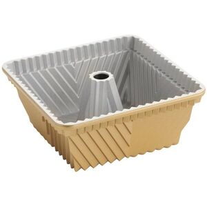 Nordic Ware Négyzet tortaforma 10 cup arany kép