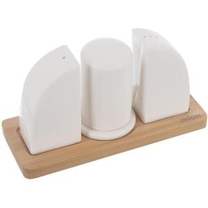 Orion WHITELINE Fűszertartó szett, porcelán / bambusz kép