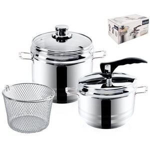 ORION Rozsdamentes acél kuktafazék PROFI 5 l + 3, 5 l duo kép
