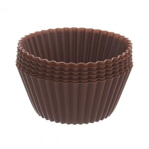 Orion Szilikon sütőforma, kosárka, Muffin, 12 db, barna kép