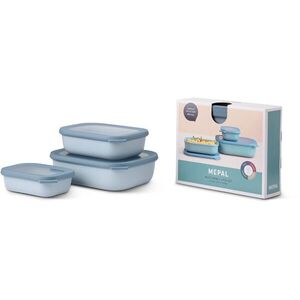 Mepal Cirqula Rectangular Nordic Blue, 0, 5 l + 1 l + 2 l kép