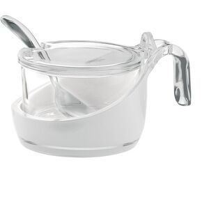 Guzzini EVERYDAY Tálalóedény parmezánhoz/cukorhoz fedéllel és kanállal, átlátszó kép