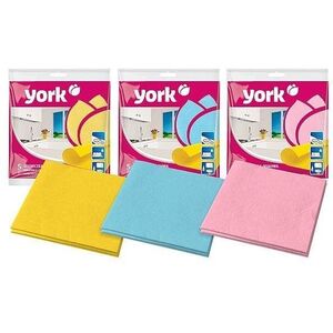 YORK háztartási törlőkendő, 3 darab, vegyes színekben kép