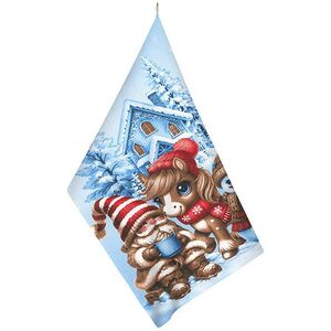 Bellatex 314 Törölköző, 1 darab, 50 × 60 cm, hóember kép