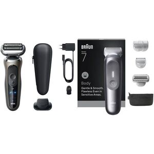 Braun Series 7 72-C1200s + Braun szőrtelenítő készlet testre, 3 BG7550, férfiaknak kép