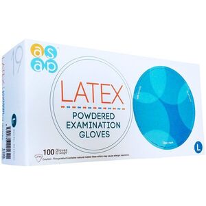 ASAP Púderes latex kesztyű 100 db L kép