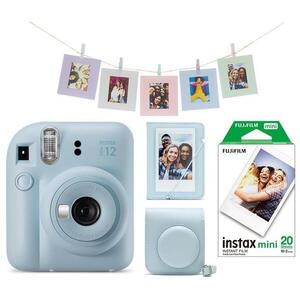 Fujifilm Instax Mini 12 Blue + Mini 12 ACC kit + 2× 10 film kép