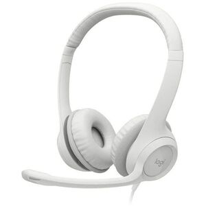 Logitech H390 USB headset, fehér kép